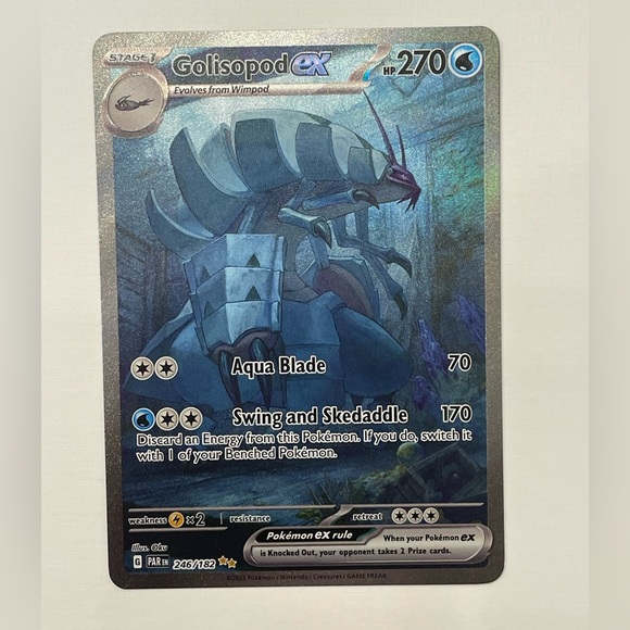 🟢 Pokémon Card – Golisopod 246/182 (Full Art) | Paradox Rift | Near Mint 🟢 - Picture 2 of 3